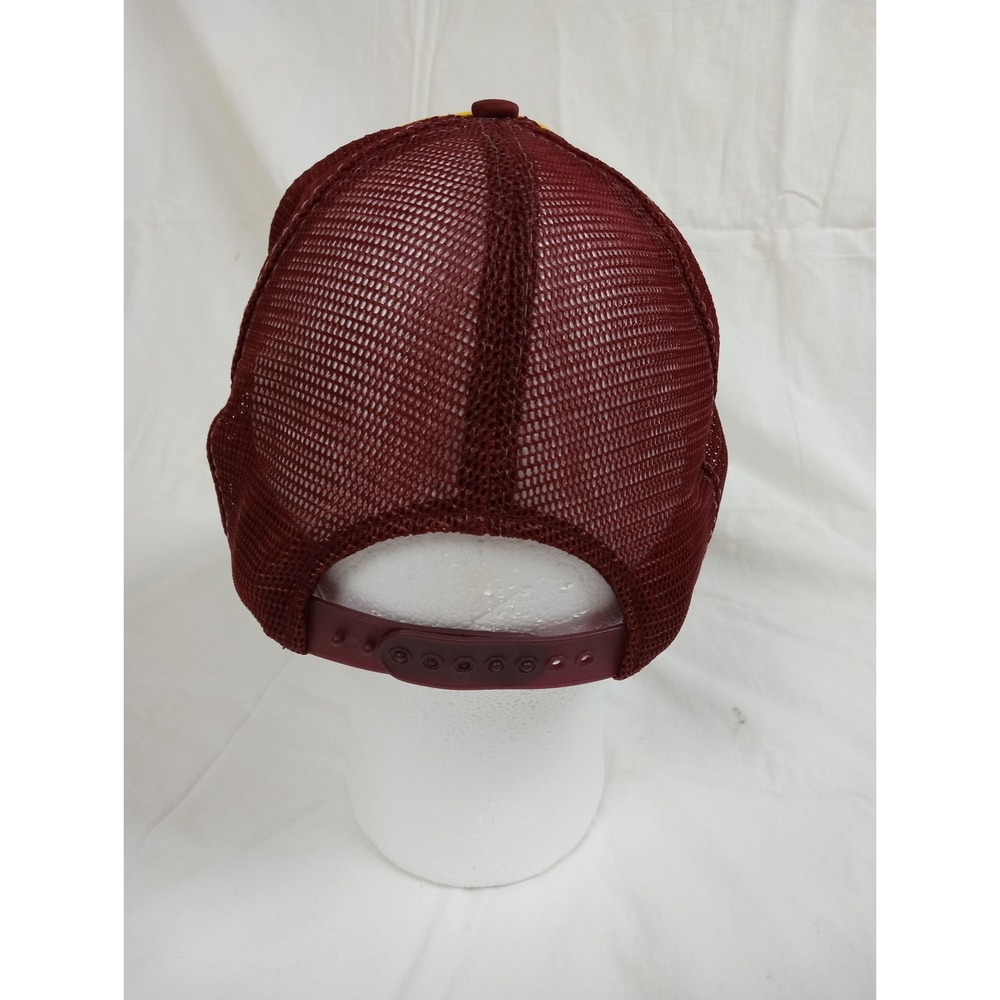 Vintage Minnesota State Patrol Hat Cap Snap Back Yellow Maroon Trucker Mens 80s - Picture 4 of 8